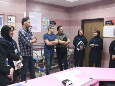 بازديد مديريتي از بخشهاي NICU  و مادر